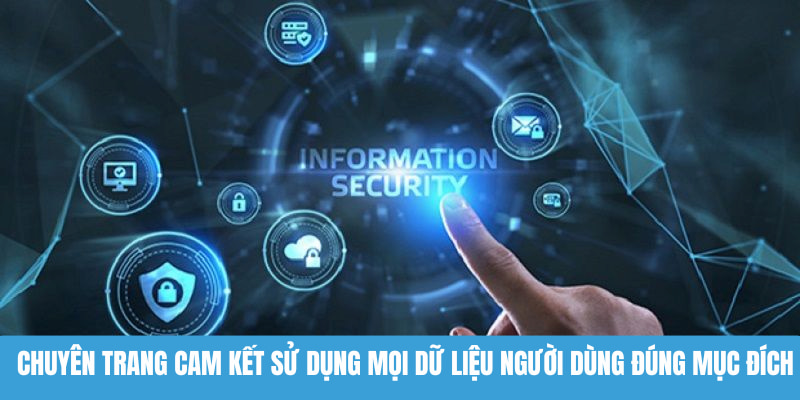 Chuyên trang cam kết sử dụng mọi dữ liệu người dùng đúng mục đích
