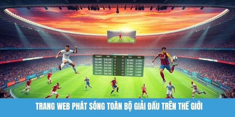 Trang web phát sóng toàn bộ giải đấu trên thế giới